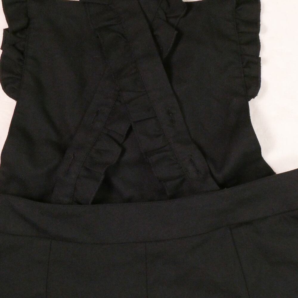 Hot Topic Black Embroidered Ghost Pinafore Romper Size M Pumpkins Whimsygoth - Picture 8 of 8